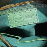 Ameri Leather Womens Kelly Green Basket Woven Shoulder Bag Crossbody Boho Photo 5