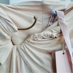 Oh Polly  stretchy ruched skirt in cream NEW Photo 8