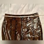 Pretty Little Thing Brown Faux Leather Snakeskin Straight Leg Pants 4 Photo 11