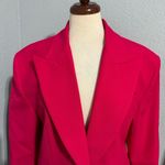 ZARA  Christmas Fuchsia Tailored Fitted Blazer Limited Edition Lapel Collar Sz XL Photo 12