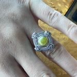 Natural Connemara Marble Sterling Silver Celtic Ring Size 6 Photo 3