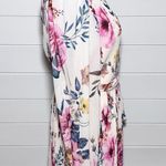 Flying Tomato Med Cottagecore Victorian Romantic Chiffon Midi Dress Ivory Size M Pink Photo 4