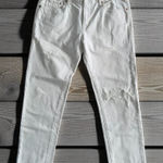 Gap  White Sexy Boyfriend Denim Jeans Size 27 Photo 0