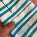 Lululemon  Women's Voyage Pullover Top 100% Tencel Silk Blue Stripe Size 10 Photo 4