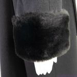 Vintage Steve by Searle black swing full length coat, vintage size 2, USA made Size L Photo 10