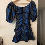 Lovers + Friends Revolve Elegant BECKETT Blue Puff Sleeve MINI Dress Size XS Photo 4