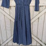 Vintage dress long sleeve with stripes 60s 70s Photo 3