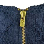 Lilly Pulitzer  Navy Blue Augusta Lace Mini Shift Dress Size 0 Photo 4