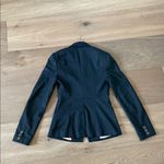 Ted Baker Wool Blend Black Blazer Floral Colorful Satin Lining Size 0 Photo 9