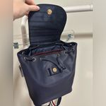 Tommy Hilfiger Navy Blue Drawstring Backpack Bag And Striped Wallet Bundle Photo 2
