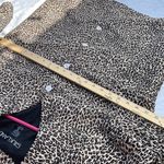 Silkland 100% silk size 14 animal print button front jacket. Tan Photo 5