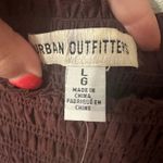 Urban Outfitters NEW  Smocked Tie Strap Pleated Baby Doll Brown Dress Size‎ Large Photo 4