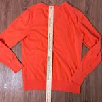 Tommy Hilfiger  V-neck Coral Orange Sweater Pima Cotton blend Preppy Academia L​ Photo 8