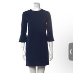 Tibi Bell Sleeve Navy Mini Dress - Size: 2 Photo 1