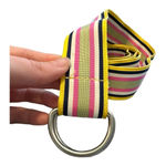 J.Crew 100% Acetate Colorful Stripe Belt // Size S/M Photo 2