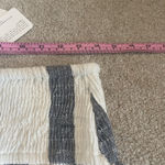 NWT America & Beyond Floral Embroidered Scalloped Hem Stripe Skirt Size S Blue Photo 6