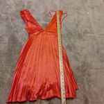 Sincerely Jules  Size Extra Small XS Pink Shiny Dress Deep V Cut NWOT Summer Photo 3