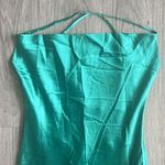 SBetro Crisscross Backless Split Thigh Satin Cami Dress Photo 2