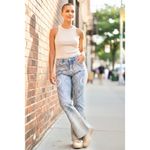 Free People  Discharge Bali Light Wash Flare boho Jeans RARE style 29 Photo 2