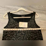 Eileen Fisher NWT 100% Merino Wool Black Knit Sequin Sweater Tank Dress Size S Photo 6