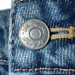 We The Free FREE‎ PEOPLE  Bailey Denim Mini Fringe Hem Mini EUC Size 26 Photo 3