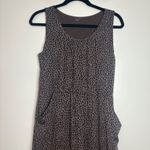 Garnet Hill  Brown Print Sleeveless Dress with Pockets -‎ Women's Medium Photo 1