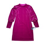 Aidan Mattox  Hot Pink Velvet Short Sheath Cocktail Dress US 12 Photo 1