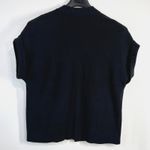 J Jill Knit Duster Cardigan Vest Small Black Open Front Pouch Pockets Relaxed Size undefined Photo 2