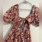 Favorite Daughter ANTHROPOLOGIE The Mirka mini Dress Purple Vintage Multi Floral Size 8 Photo 3