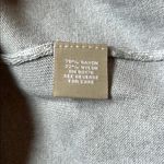 Joan Vass Gray Fitted Long Sleeve Sweatshirt Photo 6