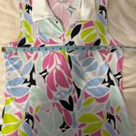 Tommy Bahama  Golf‎ Sleeveless Tank Floral Zip Size Small Photo 8