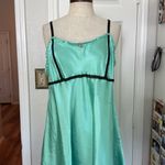Y2k vintage babydoll satin slip dress Green Size L Photo 7