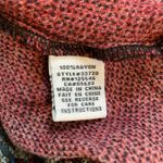 Habitat Floral Print Button Down Peplum Top Red Blue Women's Size Small Church Photo 3