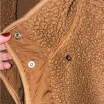 Cozy Sherpa Brown Teddy Button Up Jacket Photo 3