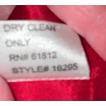 Oscar de la Renta Oscar de La Renta Vintage Red Knit Cardigan Bell Sleeve White Trim Embroidered Photo 5