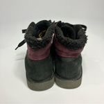 Caterpillar Cat Women’s Fret Faux Fur black & maroon leather boots size 8.5 Photo 9