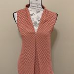 Loft Orange & White Sleeveless Top Photo 1