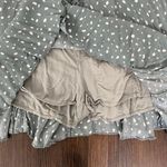 Julianas Coquette Frilly Pleated Dark Green White Dotted Mini Skirt Skort L Size L Photo 3