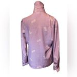 Ethereal Panther Vintage 70s Purple Hippie Dreamy Whimsical Floral Button Top Photo 7
