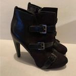 Sam & Libby  Ankle Boot Medium Black Faux Suede‎ size 8 Photo 0