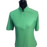 Callaway womens green Zip front short sleeve golf shirt size small Photo 0