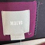 Anthropologie MAEVE Elron Ruched Lace Dress Burgundy Size 2 Square Neck NWT Photo 3