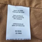Theyskens Theory Tan Beige Cotton Linen Jacket size 4 Brown Photo 10
