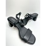 Nordstrom Rack Sandals Womens Size 5 Black Strappy Faux Leather Photo 6
