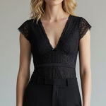 Sophie B Black Lace Bodysuit whimsygoth coquette Medium Photo 0