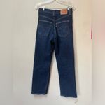 Levi's Levi’s Women’s Blue Distressed High Waist Rib Cage Straight Leg Ankle Size 27 Photo 1