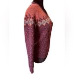 Quips Vintage Argyle Polka Dot Long Sleeve V Neck Academia Hippie Crop Sweater Photo 1