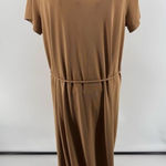 Banana Republic Short Sleeve T Shirt Midi Dress Tan Women’s Size Medium Photo 0