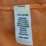 JW Style Womens‎ Short Sleeve Scoop neck Button Front Stretch Top Orange Small Photo 3