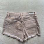 BLANK NYC Pink Wedge Jean Shorts with Frayed Hem Photo 6